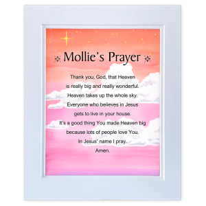 God’s House - Double-mat 11x14 Personalized Prayer Print