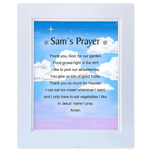 Ice Cream - Double-mat 11x14 Personalized Prayer Print
