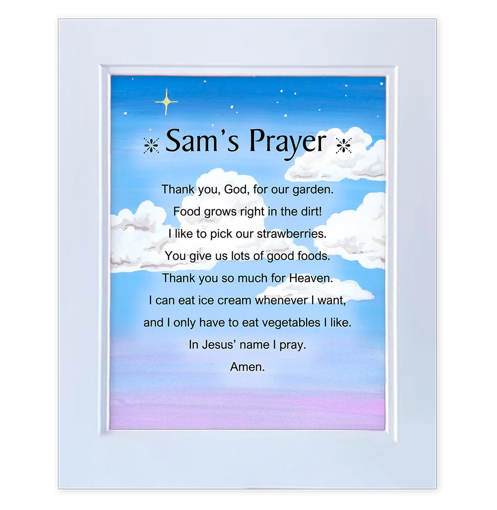 Ice Cream - Double-mat 11x14 Personalized Prayer Print