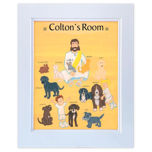 My Room - Animals & Jesus - 11x14 Double-mat Personalized Room Print