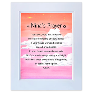 No Storms - Double-mat 11x14 Personalized Prayer Print