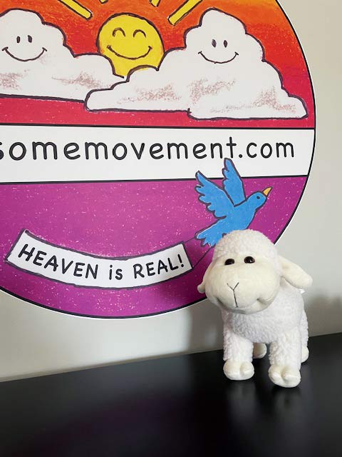 12-inch Standing White Comfort Lamb